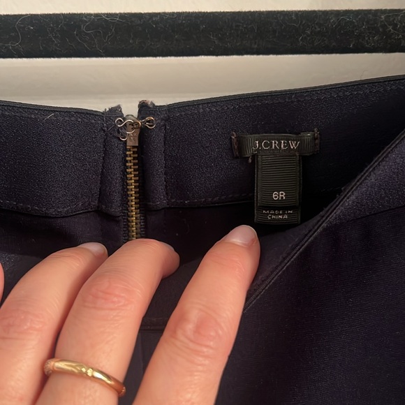 J. Crew navy blue ponte pixie skinny pants - Picture 6 of 11